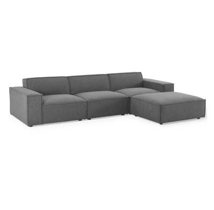 4 Piece Fabric Sectional Sofa