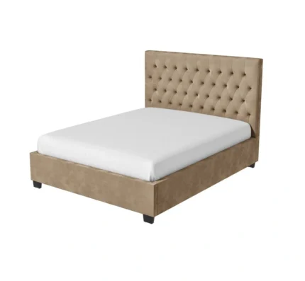 Velvet Small Double Ottoman Bed