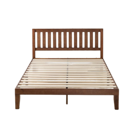 Espresso Solid Wood Plat Form Bed