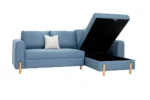 Sofa with Storage in Chaise Lounge