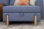 Sofa with Storage in Chaise Lounge