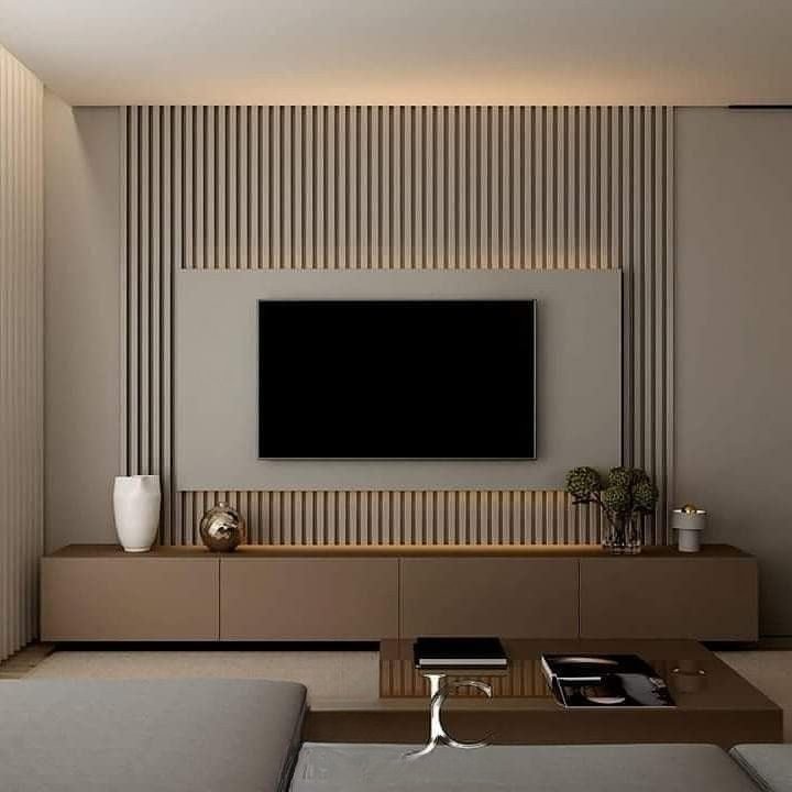 Modern Simple Brown TV Unit Modern Simple Brown TV Unit