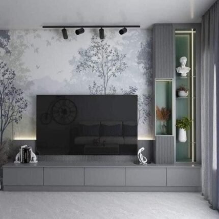 Wall-mounted TV unit