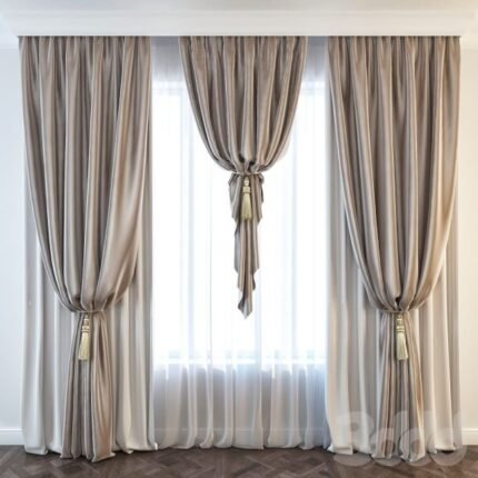 Luxe Elegance Triple Panel Curtain Set