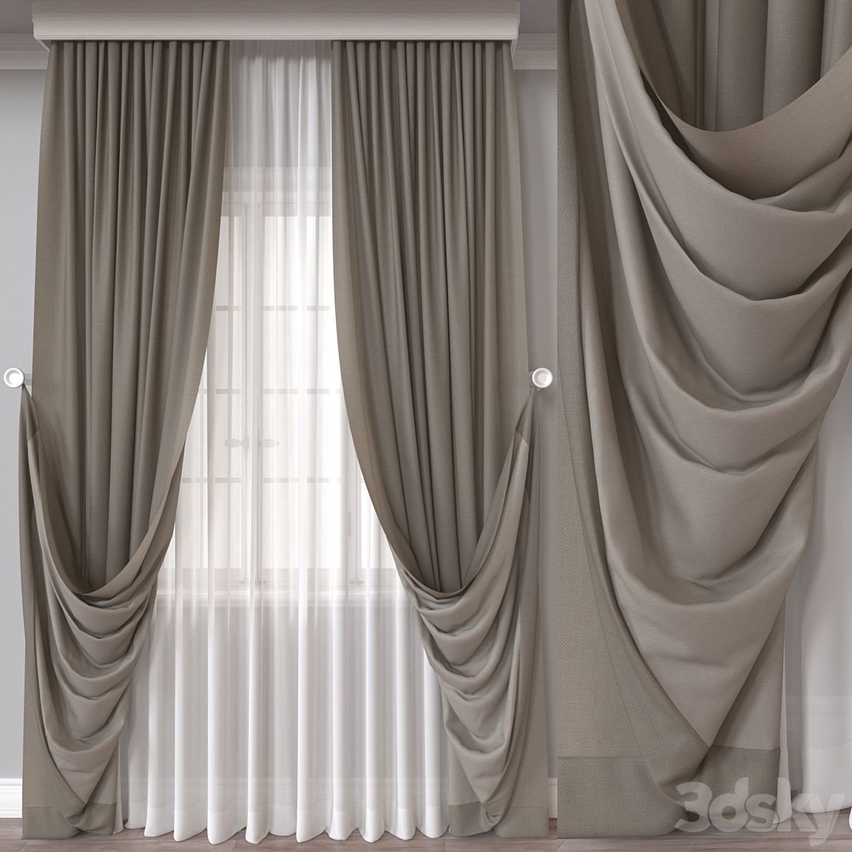 efd5cba48de7723583e63e6192f5374e Soft Drape Classic Curtain Set