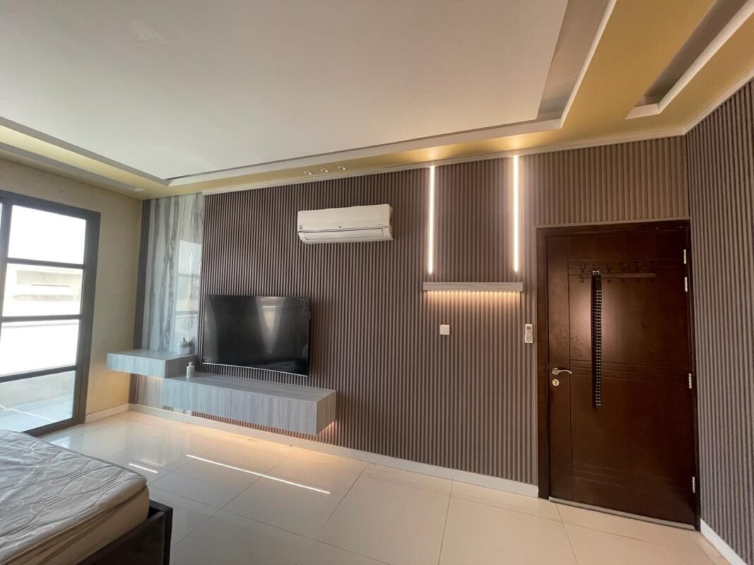 LED strip lighting wall