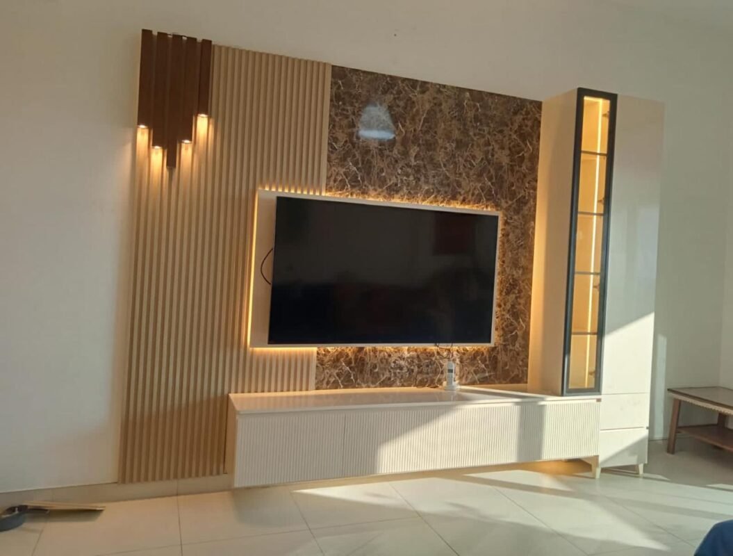 Custom TV wall design