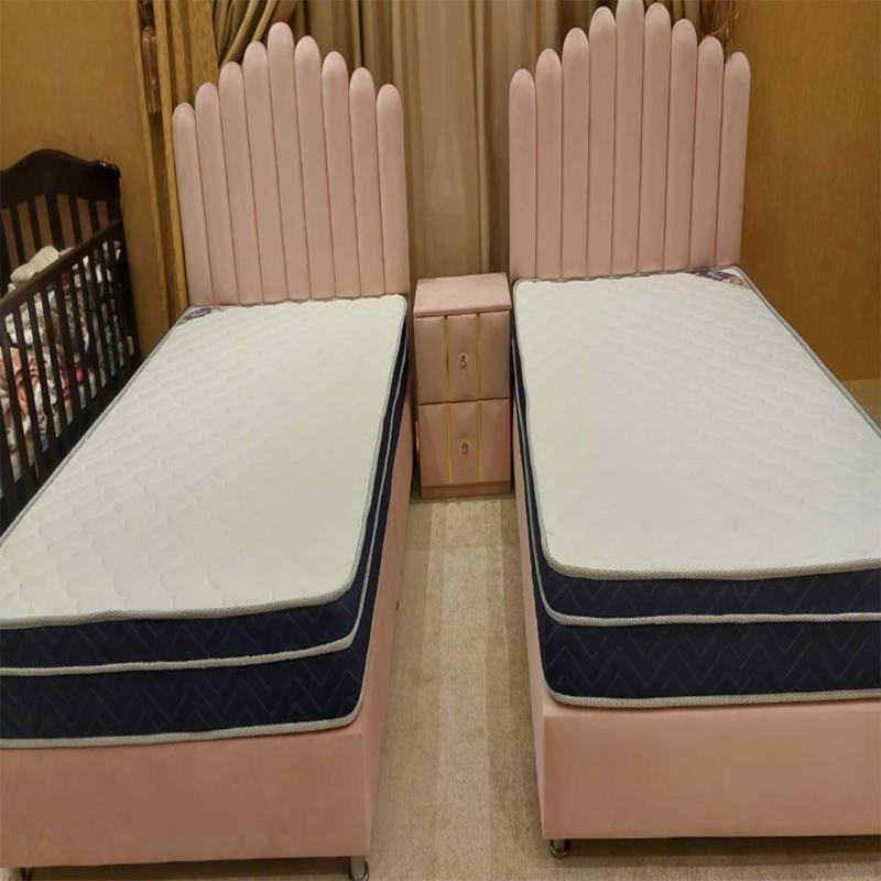Petal Twin Upholstered Bed Set