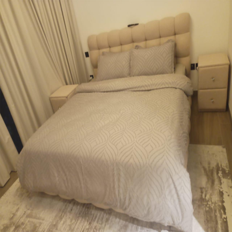 Serene Plush Upholstered Bed