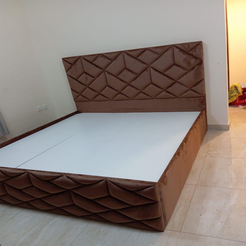 Luxury Diamond Upholstered Bed