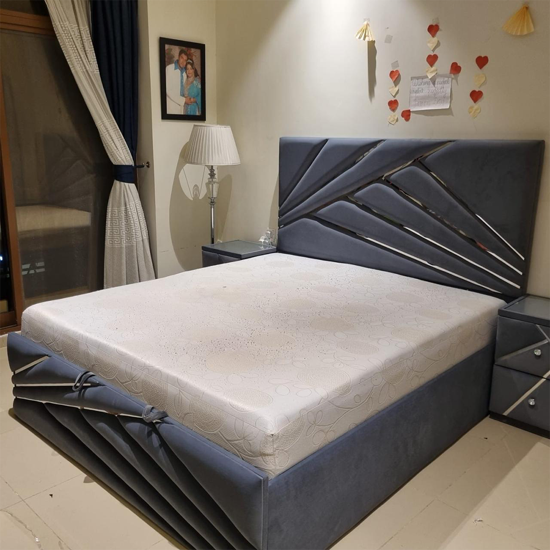 Slate Aurora Panel Bed Slate Aurora Panel Bed