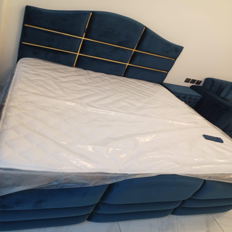 Modern Linear Accent Comfort Bed