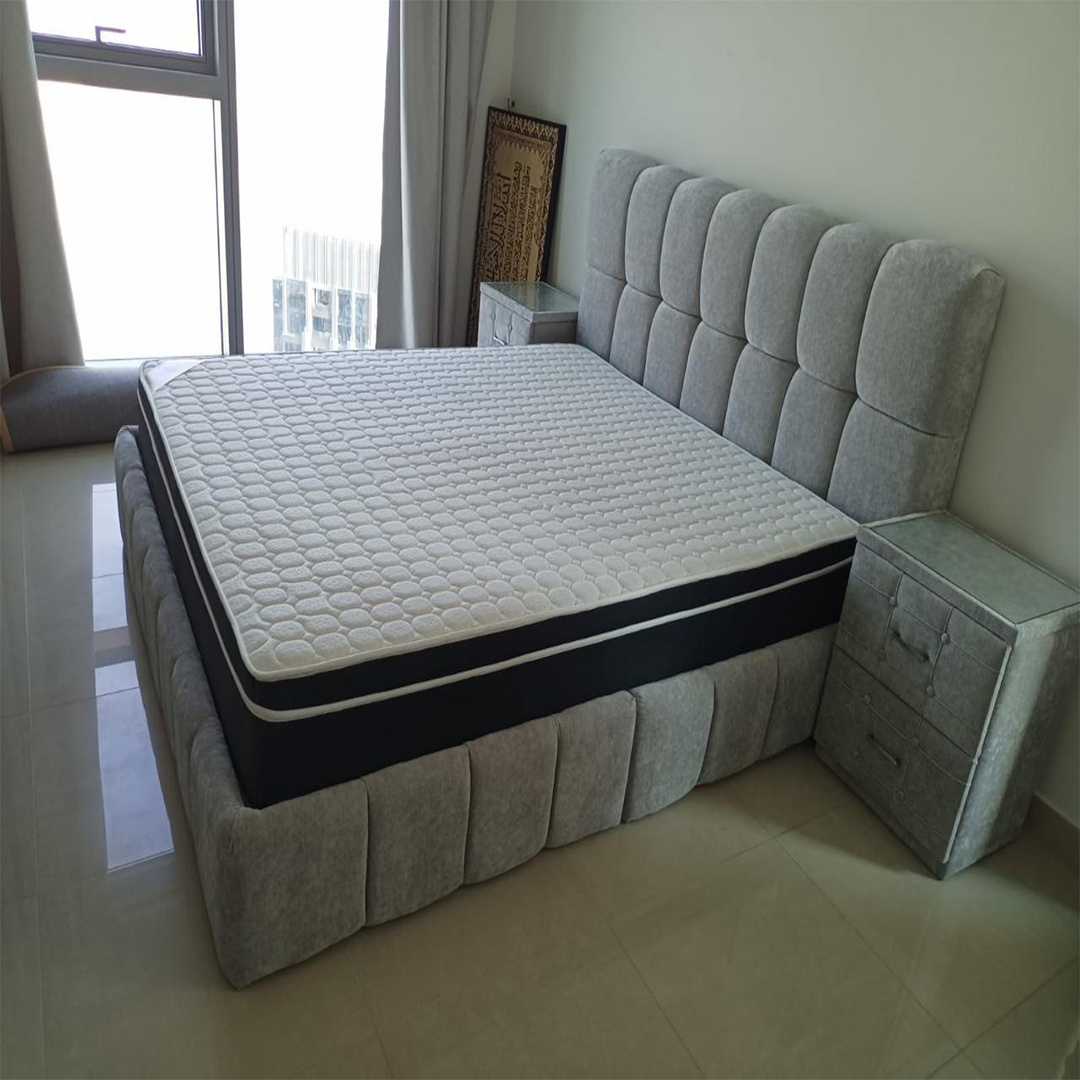Aura Panel Upholstered Bed