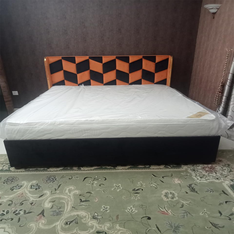 Orlando Geometric Upholstered Bed