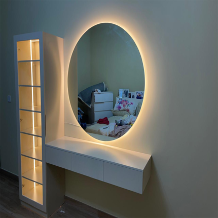 Aurora Glow LED Dressing Table