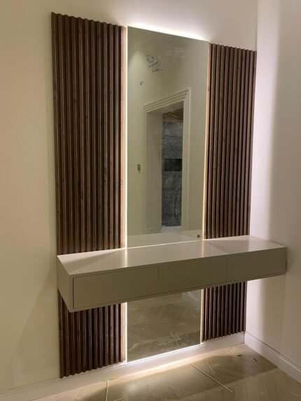 wooden slat wall panel