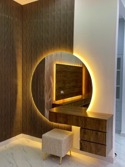 Backlit mirror design