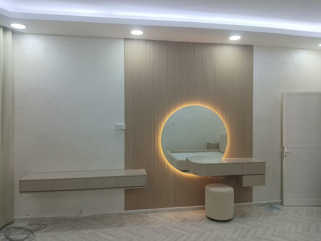 Modern makeup vanity