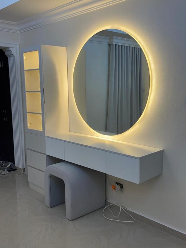 stylish makeup vanity