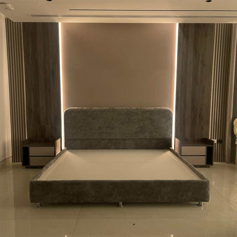 Aura Haven Upholstered Bed Frame