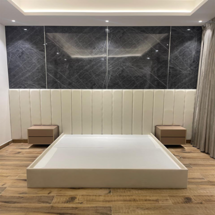 Serene Panel Upholstered Bed