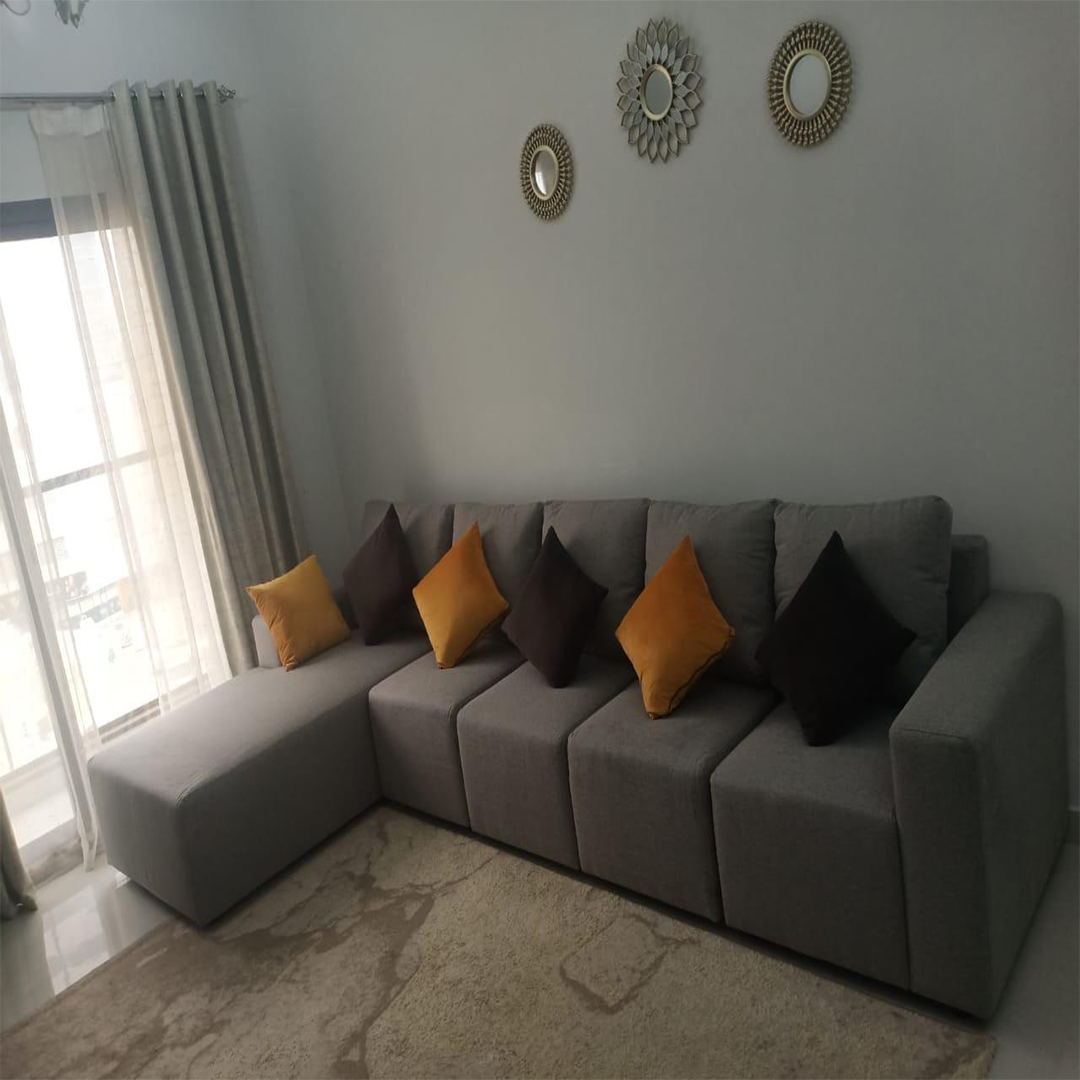 sofa Slate Edge L-Shape Sofa