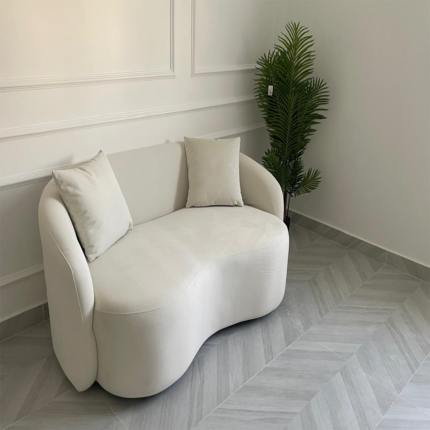 Ivory Curve Lounge Sofa