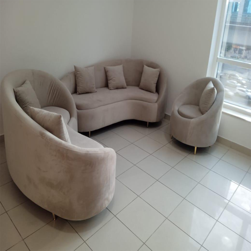 Blush Aura Lounge Sofa Set