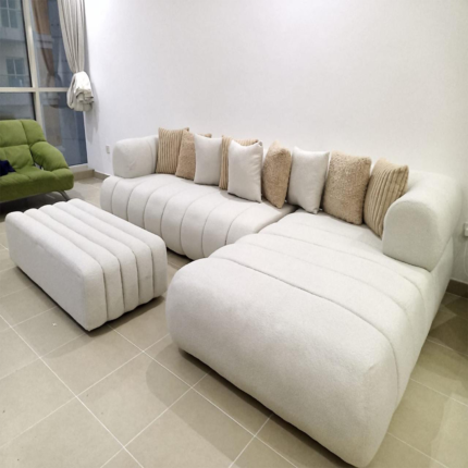 Calira Modern Curve Sofa