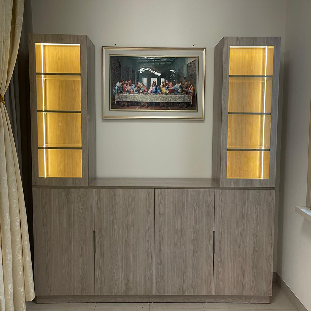 Aura Line Wooden Display & Storage Cabinet