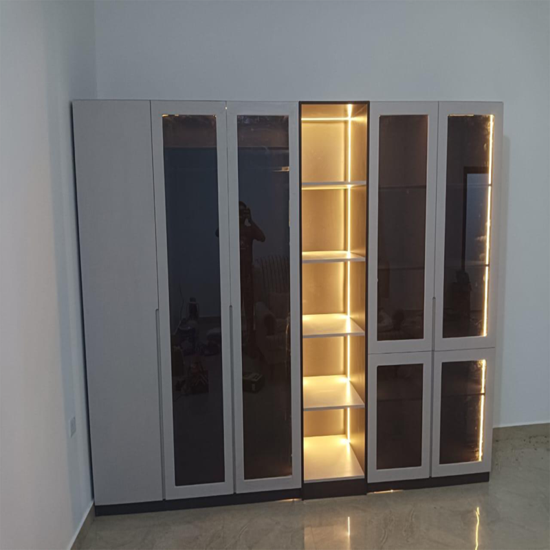 Leumi Core Glass Door Wardrobe by Zain Furniture