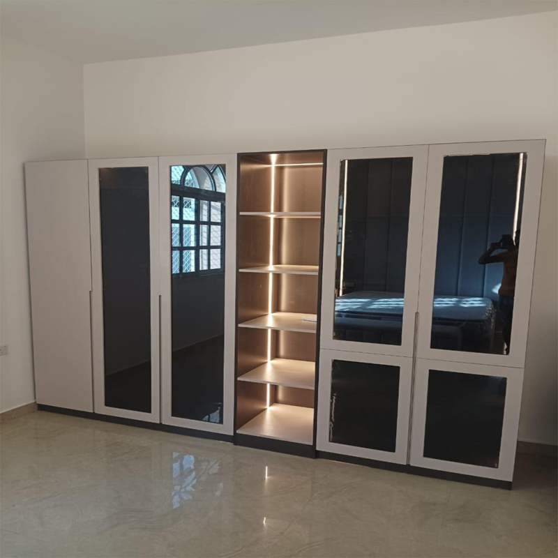Aura Line Luxe Glass Wardrobe