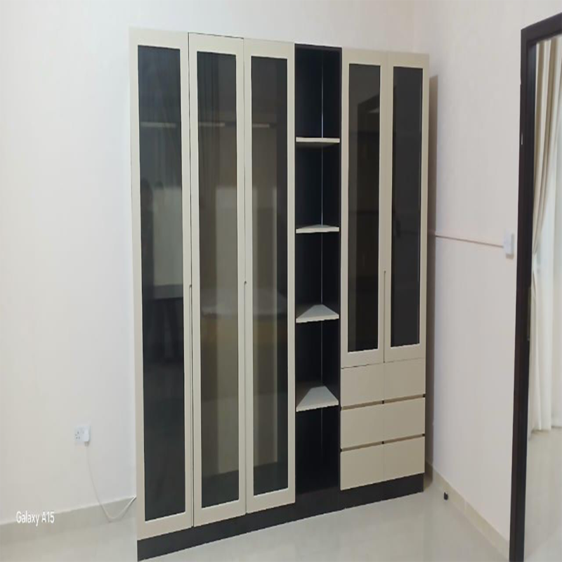 Verona Edge Glass Panel Wardrobe